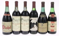 Lote 364 - GARRAFAS DE VINHO TINTO - 6 garrafas de vinho Tinto sendo 3 de Quinta da Silveira 1992, 1 de Cantanhede Colheita de 1970, 1 de Alcanhões Reserva 1973, 1 de Pinhel Reserva e 1 de Messias Douro 1985, (750ml)