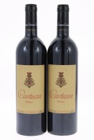 Lote 377 - CARTUXA 2017 - 2 garrafas de Vinho Tinto, Évora, Alentejo DOC, colheita de 2017, Fundação Eugénio de Almeida, Adega da Cartuxa, Évora, (750ml - 14,5%vol.)