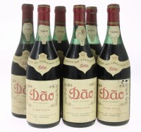 Lote 381 - DÃO FEDERAÇÃO DOS VINICULTORES - 6 garrafas de Vinho Tinto, Dão Região Demarcada, Federação dos Vinicultores do Dão, (750ml)