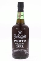 Lote 469 - PORTO REAL VINÍCOLA 1977 - Garrafa de Vinho do Porto, Colheita 1977, Aloirado Doce, Real Companhia Vinícola do Norte de Portugal, Vila Nova de Gaia, (750ml - 20%vol.). Nota: garrafa idêntica à venda por € 78. Consultar valor indicativo em https