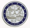 Lote 54 - EUROPA, MEDALHA EM PRATA 999 - Medalha em prata e esmaltes comemorativa dos 6 Países Fundadores da União Europeia. Peso: 20 g. Dim: 40 mm (diâmetro). Nota: com certificado, acondicionada em alvéolo próprio com estojo - 3