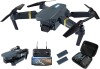 Lote 6 - Drone dobrável F89 oferece um tempo de voo impressionante de mais de 40 minutos graças a duas baterias atualizadas e é facilmente portátil devido às suas lâminas compactas e flexíveis. Não requer registo nem licença de piloto de drone. A câmara H