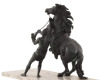 Lote 10 - ESCULTURA DE BRONZE - Escultura de bronze com a forma de cavalo e domado, assente em base de mármore. Dim.: 45x53x35 cm - 3