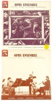 Lote 67 - OPUS ENSEMBLE DOIS DISCOS DE VINIL - primeiro e segundo volume dos albuns intitulados homonimamante Opus Ensemble, editados em 1982 e 1983 , o primeiro pela Valentim de Carvalho para a EMI. com o código 11c 071-405592 e o segundo pela VECEMI, co