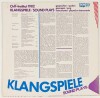 Lote 94 - KLANGSPIELE/JOGOS SONOROS DISCO DE VINIL - LP editado em 1982 pelo Orff-Institut, um departamento da Universidade de Música e Artes Performativas de Salzburgo, em parceria com a Schott Wergo, com o código WER T 214, com tradução manuscrita e aut - 2