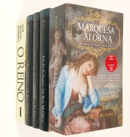 Lote 104 - MARQUESA DE ALORNA. DO CATIVEIRO DE CHELAS À CORTE DE VIENA; O REINO. HONRA, CORAGEM E GLÓRIA; REIS MALDITOS: O REI DE FERRO; OS VENENOS DA COROA; A LOBA DE FRANÇA. 5 OBRAS - Maria João Lopo de Carvalho, Lisboa, Oficina do Livro, 2012; José Man