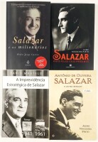 Lote 110 - ANTÓNIO DE OLIVEIRA SALAZAR, O OUTRO RETRATO; SALAZAR VISTO PELOS SEUS PRÓXIMOS (1946-1968); SALAZAR E OS MILIONÁRIOS; ESPIONAGEM; A IMPREVIDÊNCIA ESTRATÉGIA DE SALAZAR, TIMOR (1941), ANGOLA (1961). 4 OBRAS - Jaime Nogueira Pinto, Lisboa, A Esf