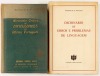 Lote 112 - AUTOGRAFADO: GLOSSÁRIO CRÍTICO DE DIFICULDADES DO IDIOMA PORTUGUÊS; DICIONÁRIO DE ERROS E PROBLEMAS DE LINGUAGEM. 2 OBRAS - Vasco Botelho do Amaral, Porto, Livraria Simões Lopes, 1947. Invulgar. Exemplar extremamente valorizado com expressiva e