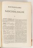 Lote 133 - DICTIONNAIRE DE SOCIOLOGIE, FAMILIALE, POLITIQUE, ÉCONOMIQUE, SPIRITUELLE, GÉNÉRALE. 4 TOMOS - publiés sous la direction de G. Jacquemet, du Clergé de Paris, avec le concours de nombreaux collaborateurs, Paris, Librairie Letouzey et Ané, 1933-1 - 4