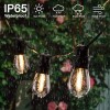 Lote 35 - Fita de luzes exterior de 16 m está equipada com lâmpadas LED S14 15+1 à prova de quebra e é resistente à chuva, neve e condições meteorológicas extremas graças à sua certificação IP65 à prova de água. As lâmpadas feitas de material PET não fica - 2