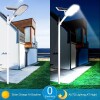 Lote 39 - Candeeiro de rua solar de 360W proporciona uma iluminação super brilhante com uma bateria recarregável de 6V/40000mAh que poupa até 80% de energia e é significativamente mais brilhante do que as lâmpadas convencionais. Tem dois modos de controlo - 2