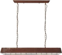 Lote 30 - Candeeiro suspenso BRILLIANT Alvera oferece um estilo rústico e industrial com o seu acabamento cor de ferrugem e aspeto inspirado na fábrica, perfeito para dar carácter a espaços de jantar ou de estar.
Com quatro casquilhos E27 compatíveis com 