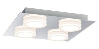 Lote 63 - Candeeiro de teto LED Paulmann 70875 Doradus é uma escolha versátil e eficiente em termos energéticos para interiores modernos.
Com um elegante acabamento cromado e um design minimalista, complementa qualquer estilo de divisão, desde salas de es