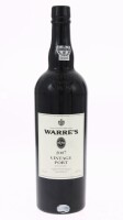 Lote 54 - PORTO WARRE'S VINTAGE 2007 - Garrafa de Vinho do Porto, Vintage 2007, Bottled 2009, Symington Family Estates, (750ml - 20%vol.). Nota: garrafa idêntica à venda por € 95,85. Consultar valor indicativo em https://garrafinhas.pt/produto/porto-warre