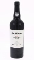 Lote 72 - PORTO GRAHAM'S VINTAGE 2007 - Garrafa de Vinho do Porto, Vintage 2007, Engarrafado em 2009, Symington Family Estates, (750ml - 20%vol.). Nota: garrafa idêntica à venda por € 107.90. Consultar valor indicativo em https://www.garrafeiranacional.co