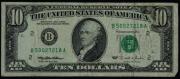 Lote 5 - Nota de 10 Dollars, The United States of America, Bank of New York nº B 50027218 A.. Nota: apresenta sinais de uso.
