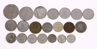 Lote 121 - MOEDAS DIVERSAS - Conjunto de x moedas de Portugal, Espanha, Alemanha, Suécia e outros países. Variadas ligas, datas e valores faciais. Dim: entre 16 e 26 mm (diâmetro). Nota: sem classificação atribuída pela Oportunity Leilões, cabe ao licitan