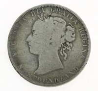 Lote 126 - CANADÁ, MOEDA DE 50 CÊNTIMOS EM PRATA 925, ANO 1896 - Moeda da Terra Nova, Rainha Vitoria de 189. Peso indicativo: 11,78 g. Dim: 29,85 cm (diâmetro). Nota: sem classificação atribuída pela Oportunity Leilões, cabe ao licitante atribuir a class