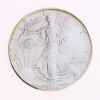 Lote 168 - ESTADOS UNIDOS DA AMÉRICA, MOEDA DE 1 DOLLAR EM PRATA 999, ANO 1994 - Moeda dos Estados Unidos da América, American Silver Eagle de 1994. Peso indicativo: 31.1 g. Dim: 40,6 mm (diâmetro). Nota: apresentada em invólucro de acrílico. Sem classifi - 3