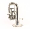 Lote 33 - TUBA - Instrumento musical de sopro em metal cromado. Dim: 55 cm. Nota: sinais de uso, amolgadelas e faltas - 2