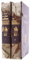 Lote 7 - "HISTÓRIA DA TAUROMAQUIA, 2 VOLS.", LIVROS - por Jaime Duate de Almeida, de 1953, edição Artis, capas duras, ilustrados. Nota: com sinais de uso e armazenamento, com falhas e defeitos nas capas