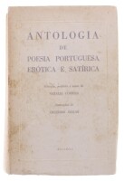 Lote 16 - "ANTOLOGIA DE POESIA PORTUGUESA, ERÓTICA E SATÍRICA", LIVRO - por Natália Correia e ilustrações de Cruzeiro Seixas, edição Afrodite, capa brochura, ilustrado, Nota: com sinais de uso e armazenamento