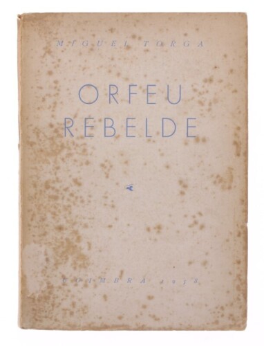 Lote 64 - "ORFEU REBELDE.", LIVRO - por Miguel Torga, de 1958, edição Coimbra, capa brochura. Nota: com sinais de uso e armazenamento