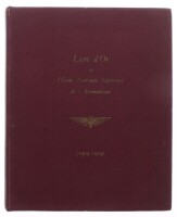 Lote 74 - "LIVRE DÓR DE L` ÉCOLE NATIONALE SUPÉRIEURE DE L`AÉRONAUTIQUE 1909-1959", LIVRO - edição Ministério das Forças Armadas, capa dura, ilustrado. Nota: com sinais de uso e armazenamento