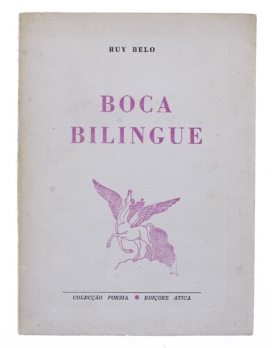 Lote 102 - "BOCA BILINGUE", LIVRO - por Ruy Melo, de 1961, edição Ática,, capa brochura, com páginas por abrir. Nota: com sinais de armazenamento