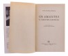 Lote 108 - "OS AMANTES E OUTROS CONTOS", LIVRO - por David Mourão-Ferreira, de 1968, edição Livraria Bertrand, capa brochura. Nota: com sinais de uso e armazenamento - 2