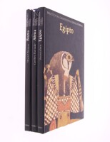 Lote 115 - BIBLIOTECA DOS GRANDES MITOS E LENDAS UNIVERSAIS, LIVROS - 3 volumes sendo "Roma" por Stewart Perowne, "África" por Geoffrey Parrinder e "Egipto" por Veronica Ions, edição da Verbo. Encadernações editoriais com sobrecapas. Nota: sinais de manus