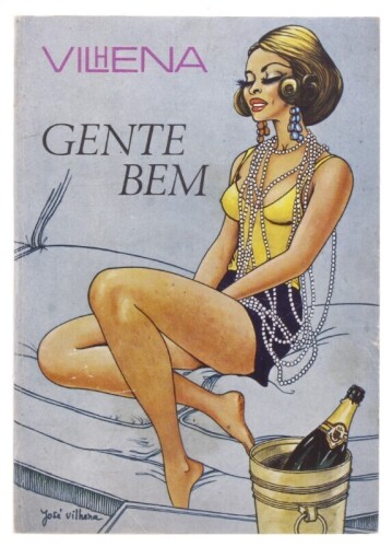 Lote 198 - "GENTE BEM", LIVRO - Por José Vilhena, edição Branco e Negro, de 1970, capa brochura, ilustrado. Nota: com sinais de uso e armazenamento