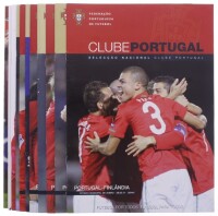 Lote 234 - "CLUBE DE PORTUGAL, SELECÇÃO NACIONAL", CONJUNTO DE 12 PROGRAMAS - Conjunto composto diversos programas da Federação Portuguesa de Futebol, de jogodtais como Portugal - Filândia, Portugal - Chile, Portugal - Bósnia-Herzegovina, Portugal - Espan