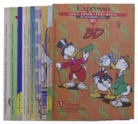 Lote 295 - BANDA DESENHADA, FASCÍCULOS - Conjunto composto por 10 fascículos de banda desenhada, numerado do 131 a 140, de 1993, por Walt Disney, edição Expresso e Abril Jovem - Publimédia, ilustrado. Nota: com sinais de armazenamento