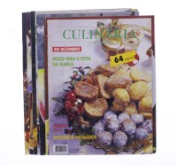 Lote 301 - CONJUNTO DE 7 REVISTA - Conjunto composto por revistas de culinária tais como "Especial gin", "Vaqueiro - Saberes e Sabores", "Boa Mesa - bacalhau", "Sabe bem, faz bem!" e "Culinária e doçaria". Nota com sinais de uso e armazenamento