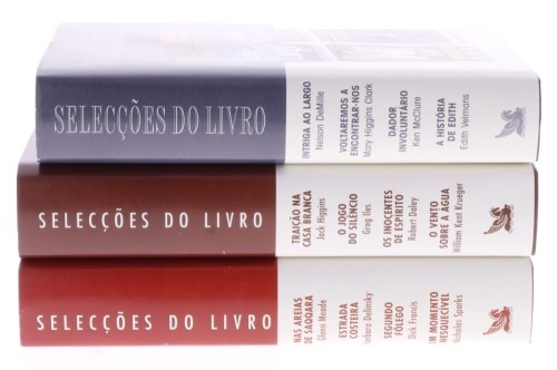 Lote 368 - "SELECÇÕES DO LIVROS", LIVROS - Conjunto de 3 livros, de diversos autores, edições das Selecções do Reader`s Digest, de capa dura.. Nota: com sinais de armazenamento