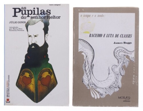 Lote 397 - CONJUNTO DE 2 LIVROS - Conjunto composto pelos seguintes títulos "Racismo e luta de Classe", por James Boggs, de capa brochura e " As pupilas do senhor Reitor", por Júlio Dinis,de capa brochura. Nota: com sinais de uso e armazenamento