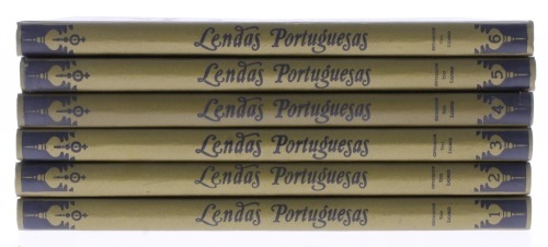 Lote 417 - "LENDAS PORTUGUESAS", LIVROS - Conjunto de 6 ivros, por Fernanda Frazão, edição Amigos do Livro, Editores, capas duras, ilustrados. Nota: com sinais de armazenamento