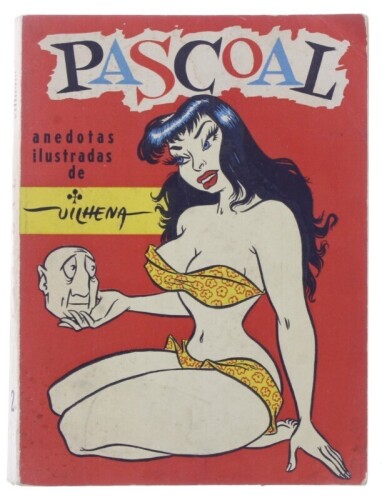 Lote 433 - "PASCOAL, ANEDOTAS ILUSTRADAS", LIVRO - Por José Vilhena, edição "O Mundo Ri", capa brochura, ilustrado. Nota: com sinais de uso e armazenamento