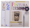 Lote 435 - CONJUNTO DE 3 LIVROS - Conjunto composto pelos livros "Técnicas de pintura e desenho, Como desenhar o corpo humano" e "Como desenhar figuras em movimento". Nota: com sinais de uso e armazenamento