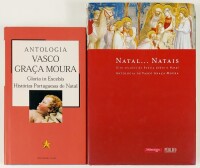 Lote 20 - GLORIA IN EXCELSIS. HISTÓRIAS PORTUGUESAS DE NATAL; NATAL… NATAIS. OITO SÉCULOS DE POESIA SOBRE O NATAL. 2 OBRAS - Antologia organizada por Vasco Graça Moura, Lisboa, Público, 2003; Antologia de Vasco Graça Moura; design gráfico: Graça Castanhei