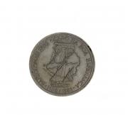 Lote 850 - Moeda de 100 Escudos, da República Portuguesa, Bartolomeu Dias - Cabo da Boa Esperança (1488 - 1988), com 3,3 cm de diâmetro. Moeda em Cuproníquel. Nota: Bela, não circulou.