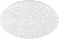 Lote 28 - Candeeiro de teto LED Briloner Star Sky, 56 cm de diâmetro, 7,5 cm de altura. Regulável com controlo remoto, 3000K-6500K CCT, 4000 lumens, 50W. Fonte de luz LED, sem lâmpada substituível. Vida útil: 25.000 horas, classificação IP20. Design branc