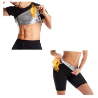 Lote 52 - Caixa com mais de 300 artigos Nano Hertz Sauna Sweat Shapewear, incluindo leggings, calções e t-shirts de vários tamanhos. Ideal para maximizar o suor e melhorar os treinos, com uma seleção de estilos para se adequar a diferentes preferências e 