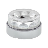 Lote 67 - HELLA 2XD 012 980-001 K-LED Blizzard LED Beacon. 12/24V, Yellow, 16W, Crystal clear lens, IP6K7/IP6K9K rated for dustproof, waterproof, and impact-resistant. 10 LEDs, flashing light, and sync up to 4 units. SAE approved, with 150mm cable and fla