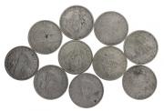 Lote 939 - Conjunto de 10 Moedas de 10$00, da República Portuguesa, do ano 1974, com 2,7 cm de diâmetro. Moedas em Cuproníquel. Nota: BC.