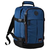 Lote 254 - Cabin Max Metz 20L Ryanair Underseat Backpack, 40 x 20 x 25 cm, azul marinho. Poliéster reciclado RPET amigo do ambiente. Inclui bolso frontal, suporte para garrafas, alça para trolley, alças almofadadas e costas. Perfeita para viagens aéreas, 