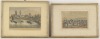 Lote 68 - GRAVURAS INGLESAS - Duas gravuras coloridas inglesas sobre papel, "The Thames Embankment" por Cassel's Old & New London, Plate 10, por Machre & mac Donald del et lith.; e " Epson Races, shewing Bob How to Drive a Tandem", London, Published by Ja