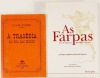 Lote 9 - 1ª EDIÇÃO: A TRAGÉDIA DA RUA DAS FLORES; AS FARPAS. CRÓNICA MENSAL DA POLÍTICA, DAS LETRAS E DOS COSTUMES. 2 OBRAS - Eça de Queiroz; fixação do texto e notas de João Medina e A. Campos Matos, Lisboa, Moraes Editores, 1980. 1ª edição; Eça de Queir