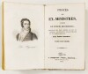 Lote 26 - PROCÈS DES EX-MINISTRES, PRÉCÉDÉ DE NOTICES HISTORIQUES. CONTENANT DES FAITS INÉDITS SUR MM. DE POLIGNAC, DE PEYRONNET, CHANTELAUZE ET DE GUERRON DE RANVILLE. TOME PREMIER - Émile Babeuf, Paris, Imprimerie de A. Hocquart Jeune, Éditeur, 1830-183 - 2